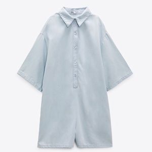 Zara denim romper